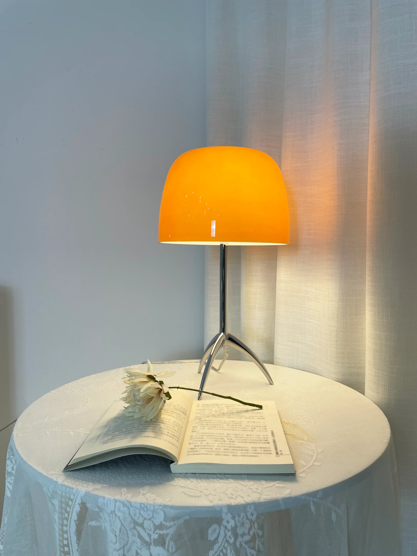 Lámpara de mesa de cristal Lumiere