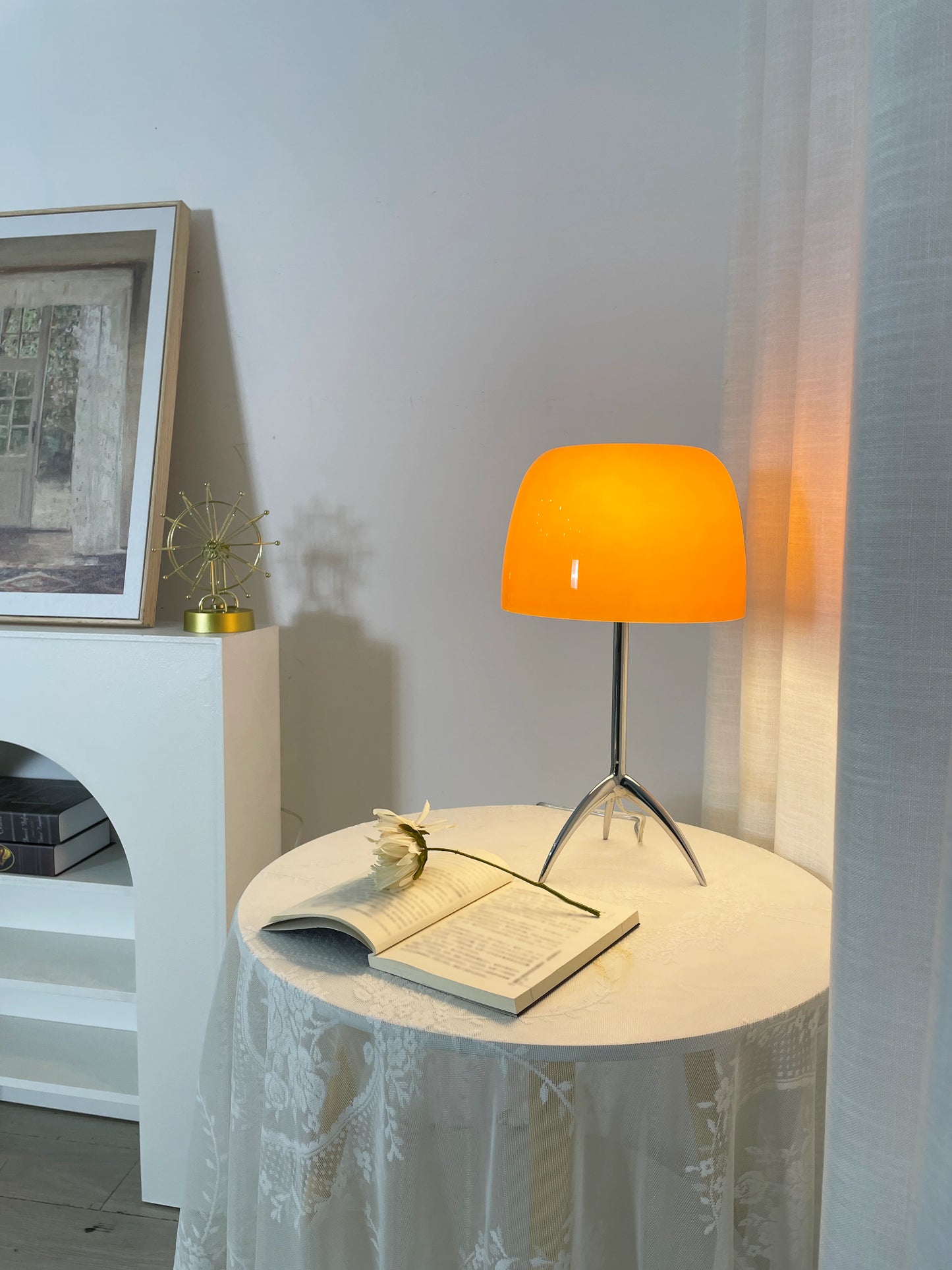 Lámpara de mesa de cristal Lumiere