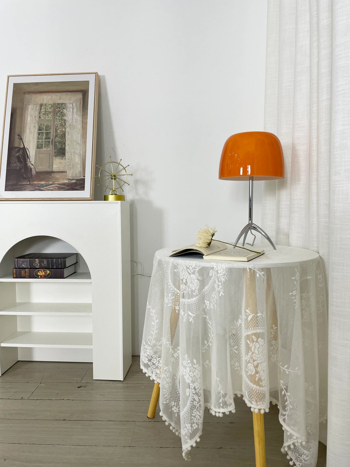 Lámpara de mesa de cristal Lumiere