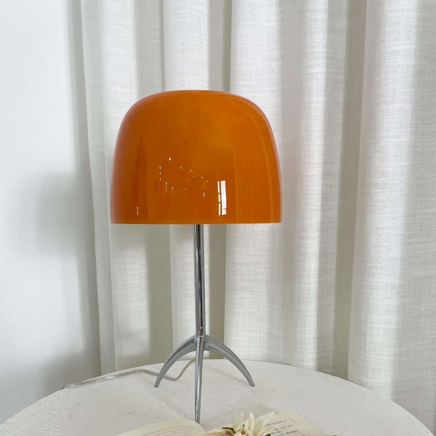 Lámpara de mesa de cristal Lumiere