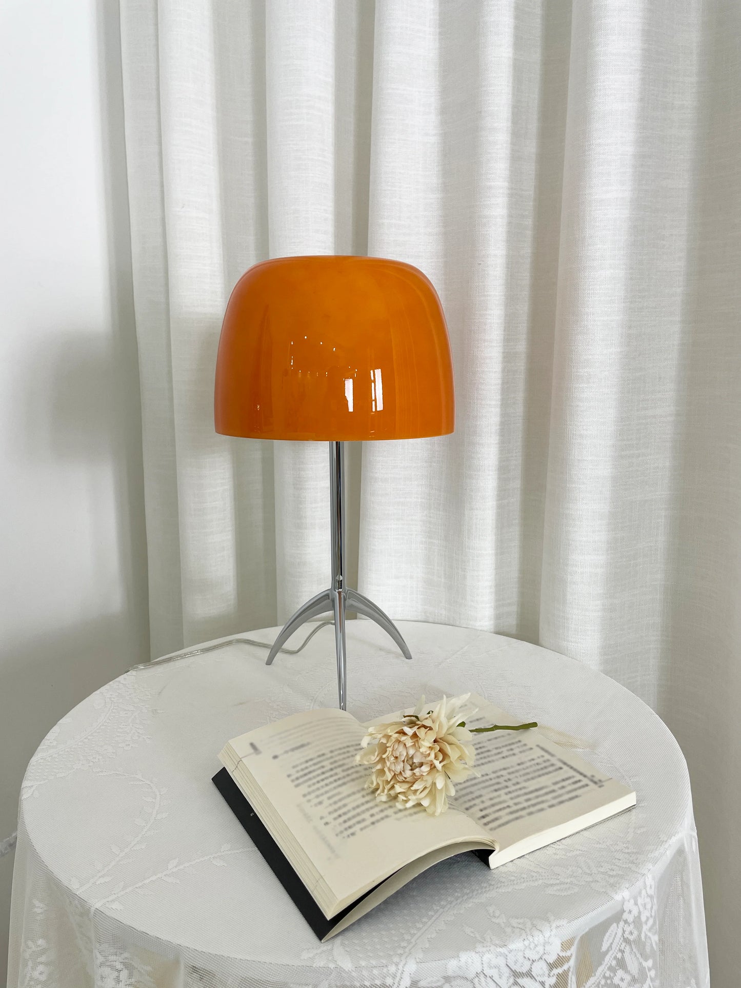 Lámpara de mesa de cristal Lumiere
