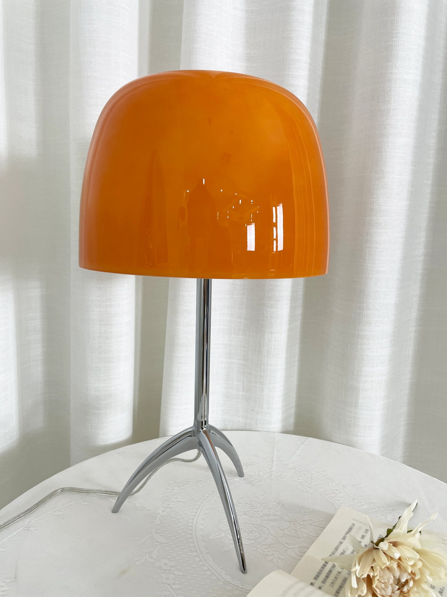 Lámpara de mesa de cristal Lumiere