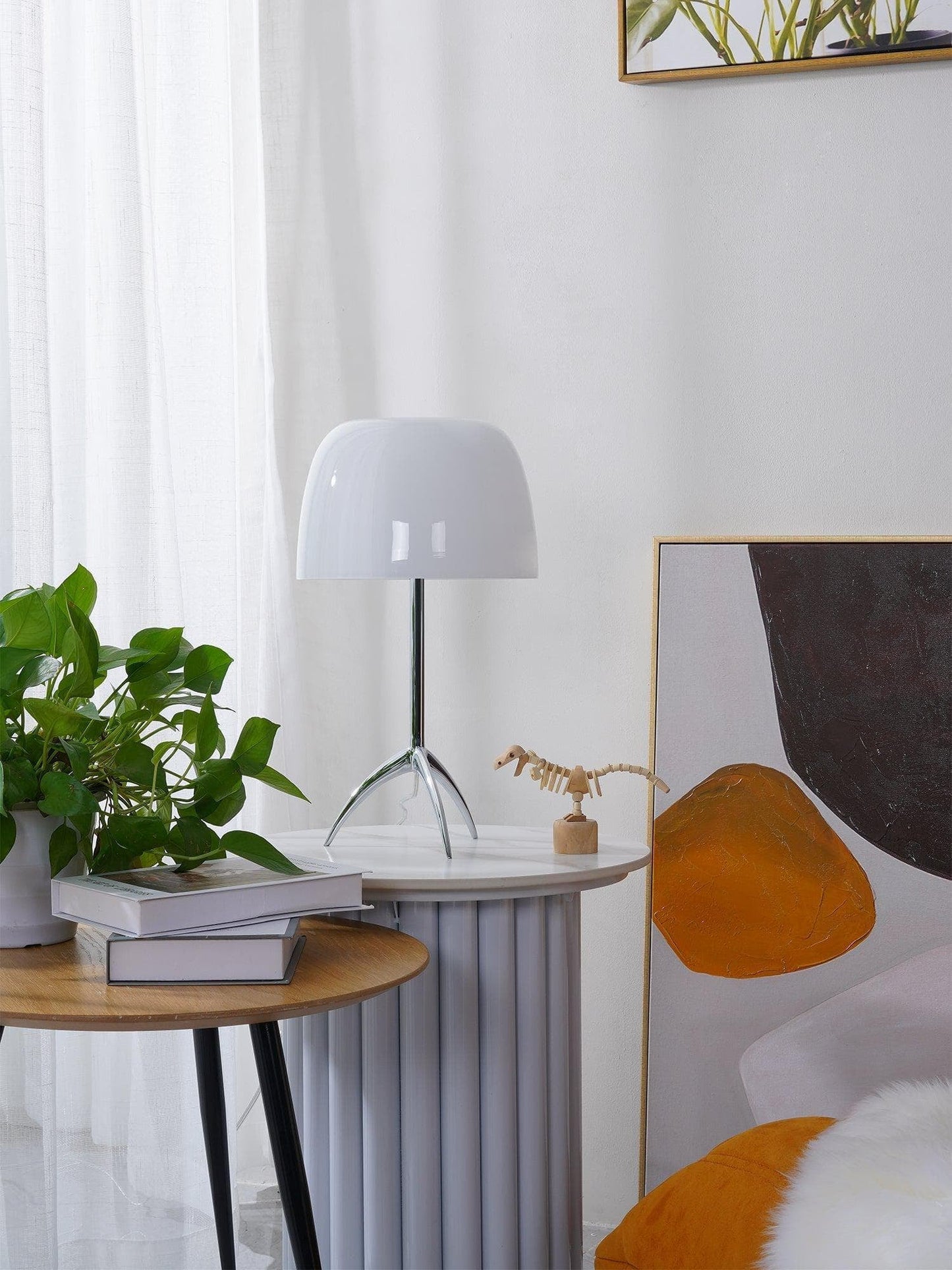 Lámpara de mesa de cristal Lumiere