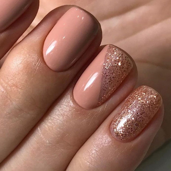 Luxio - Glitter Rose-Gold Gel Polish, 15ml