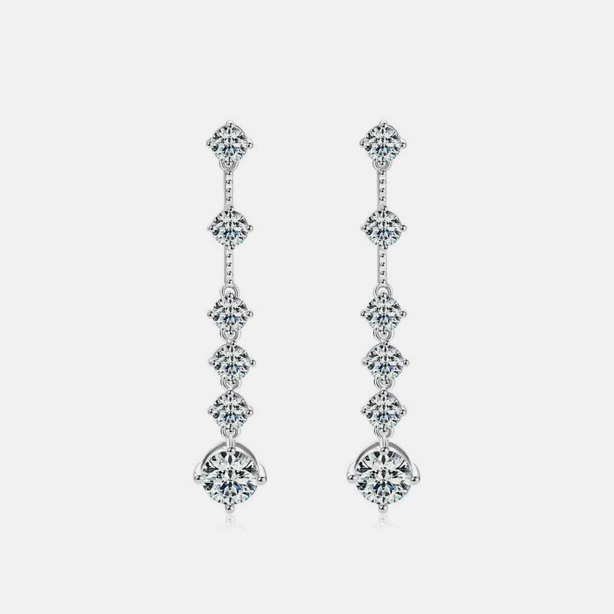T-Shirts Trendsi just arrived - Luxurious Moissanite Silver Earrings
