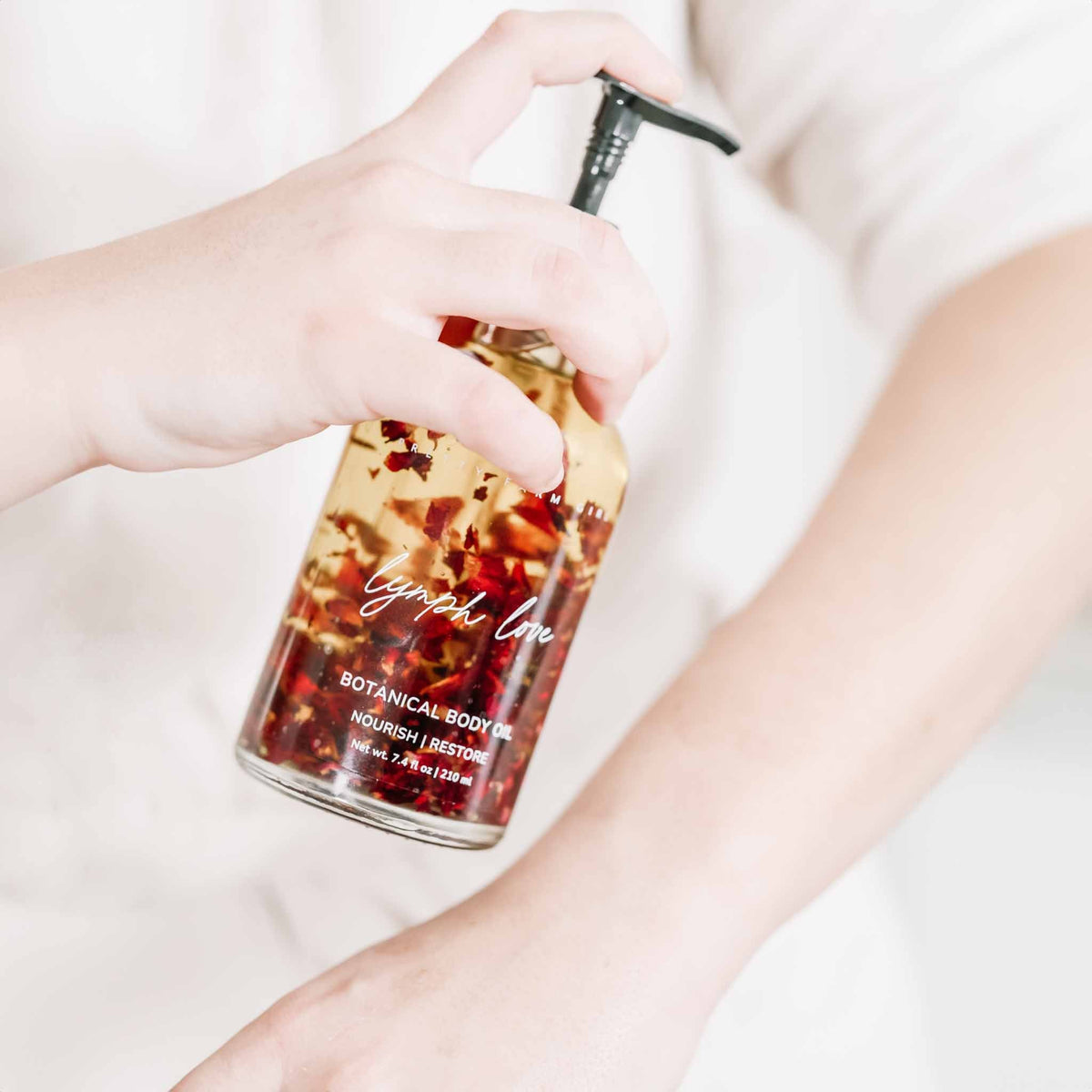 Aceite corporal natural Lymph Love - El mejor para masajes linfáticos