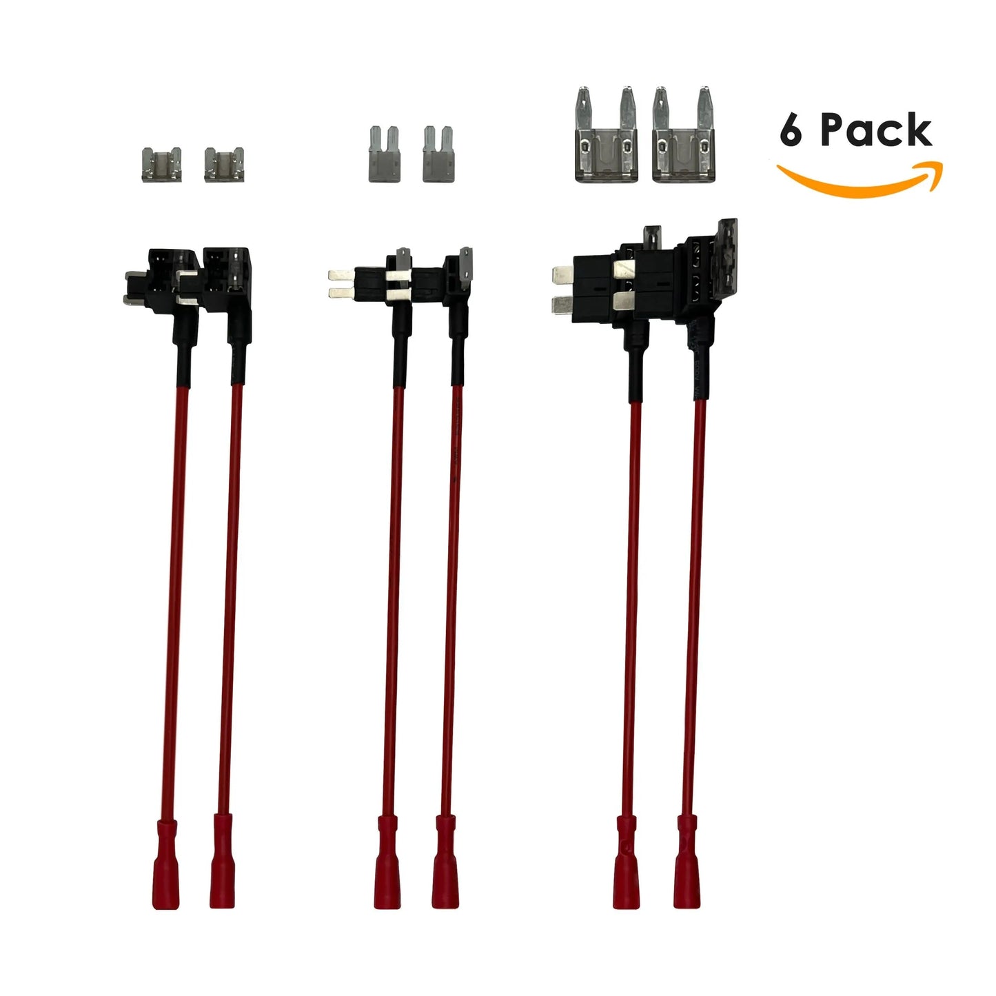 Adaptador Rexing de toma de corriente y adición de circuito con adaptadores de fusibles de cuchilla LP-mini, Mini Fuse y Micro2