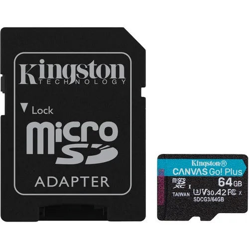 Tarjeta Micro SD Kingston Canvas Go Plus de 64 GB
