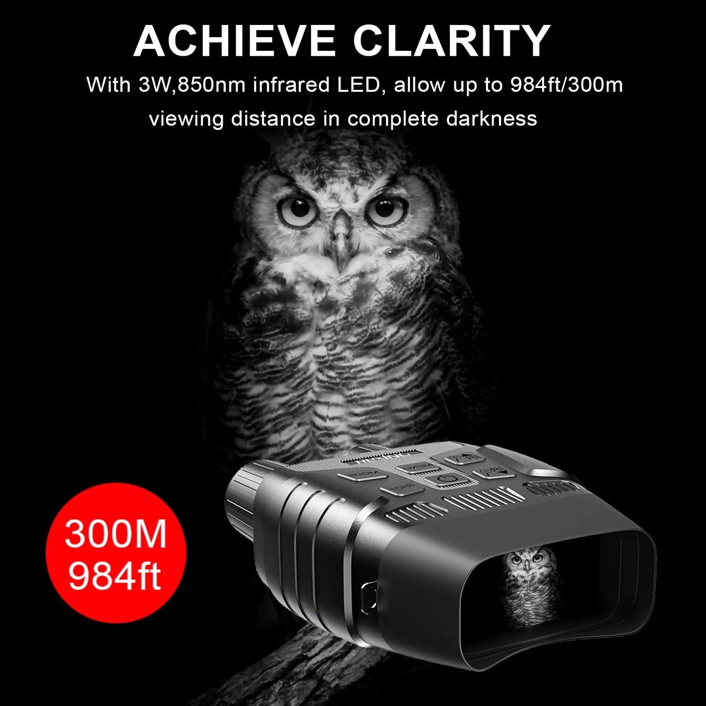 Binoculares de visión nocturna Rexing B1 (negro)