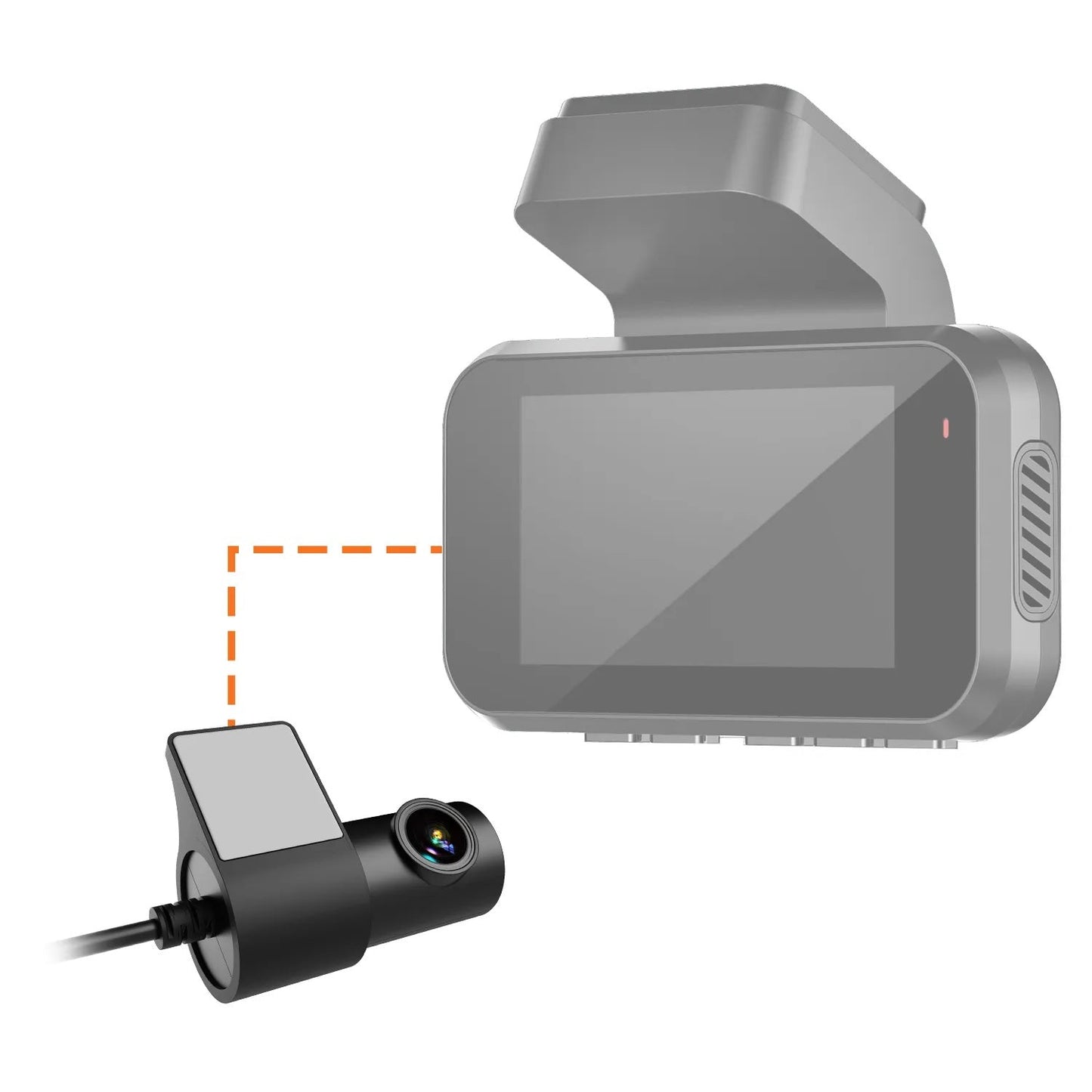 Cámara de visión trasera Rexing para V55 Premium 4K con capacidades modulares, cámara de salpicadero para coche