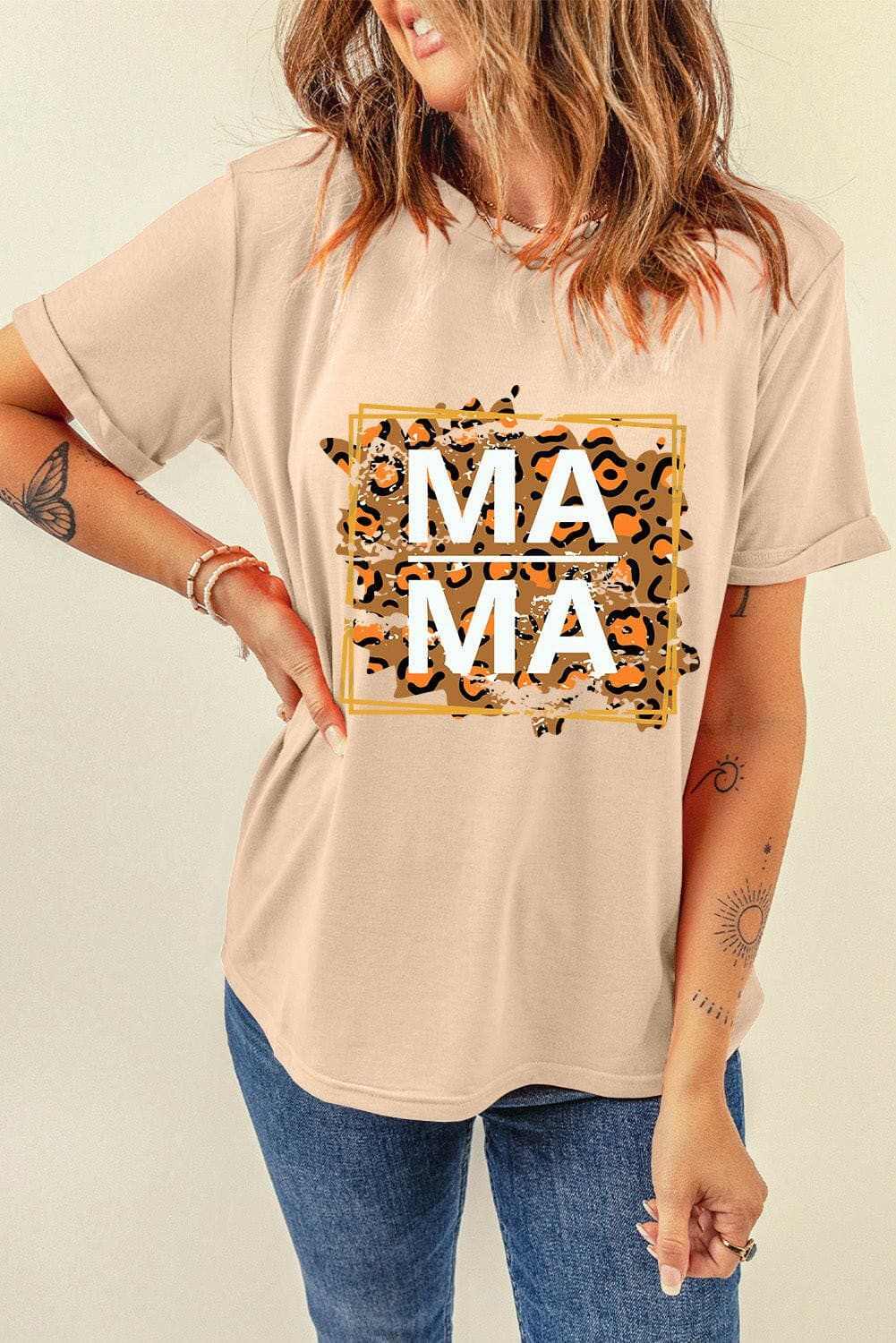 T-Shirts Trendsi just arrived - MAMA round neck tee - short sleeve
