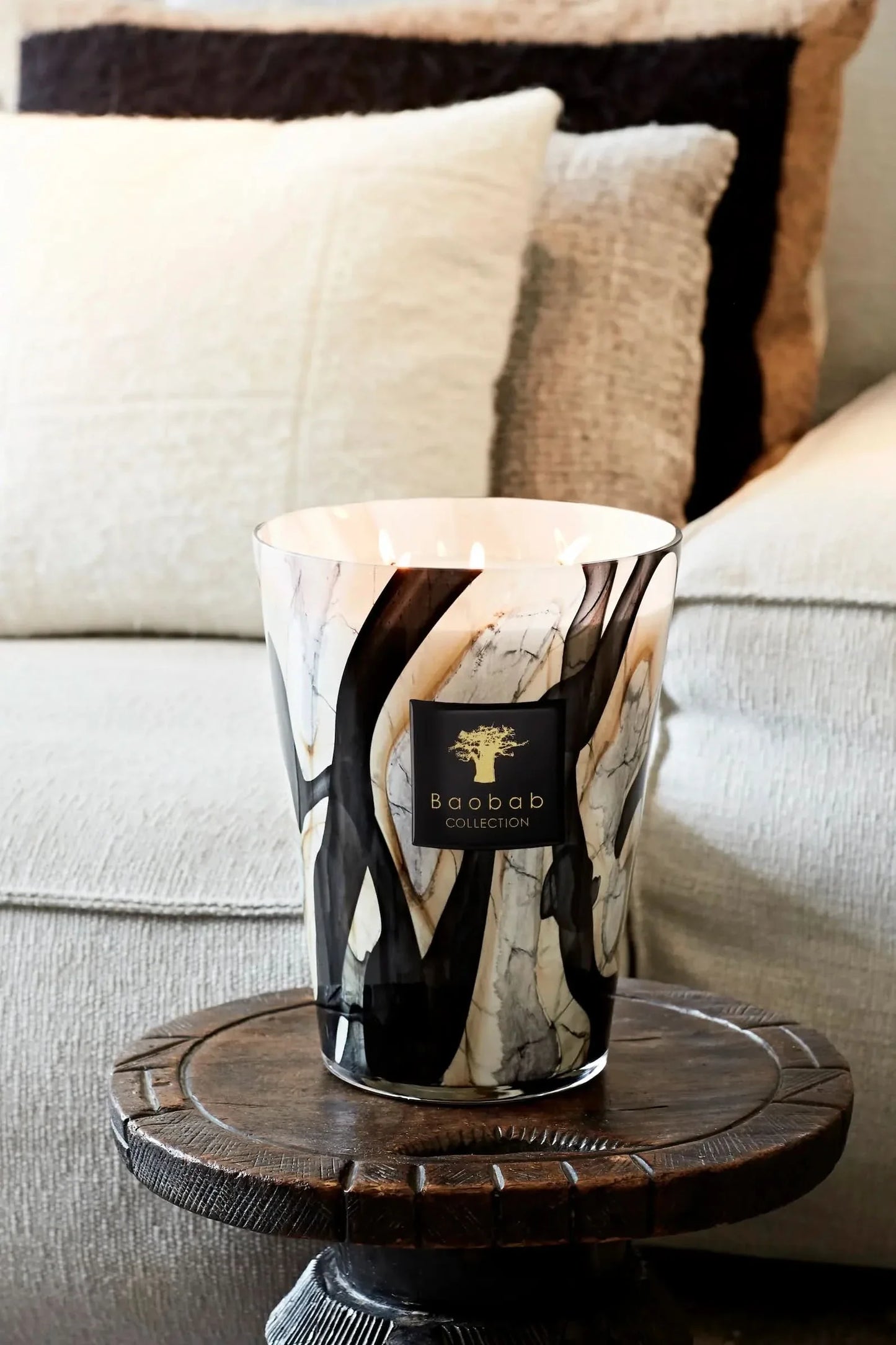 Baobab Stones Marble Candle