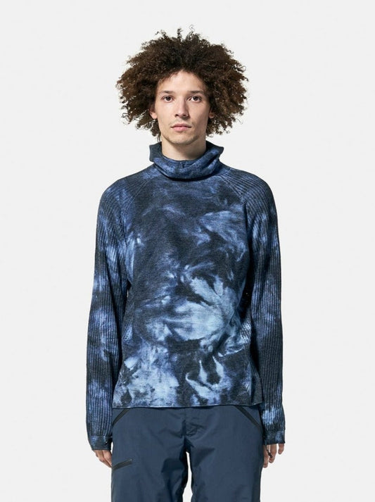 Suéter Balaclava - Teñido de Ola Azul Marino