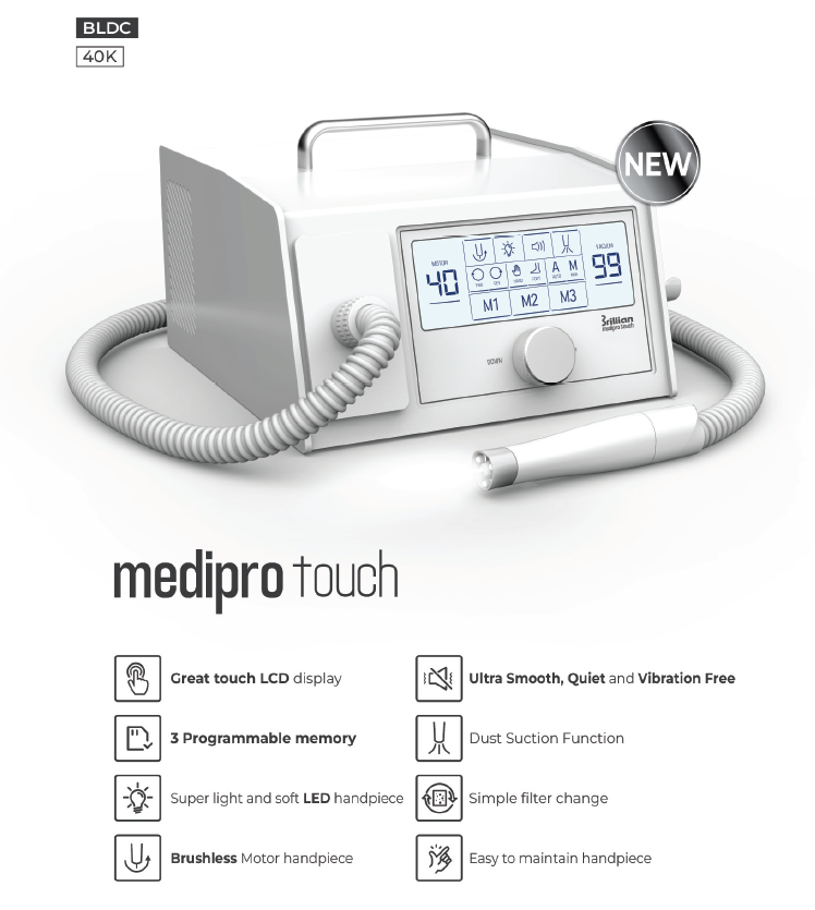 Saeshin MediPro Touch 40K LED Vacuum Drill Set