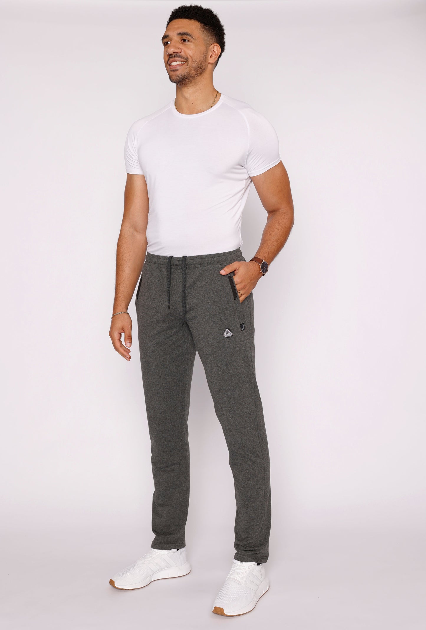Pantalones de chándal deportivos de comodidad diaria - Ajuste cónico (talla alta)