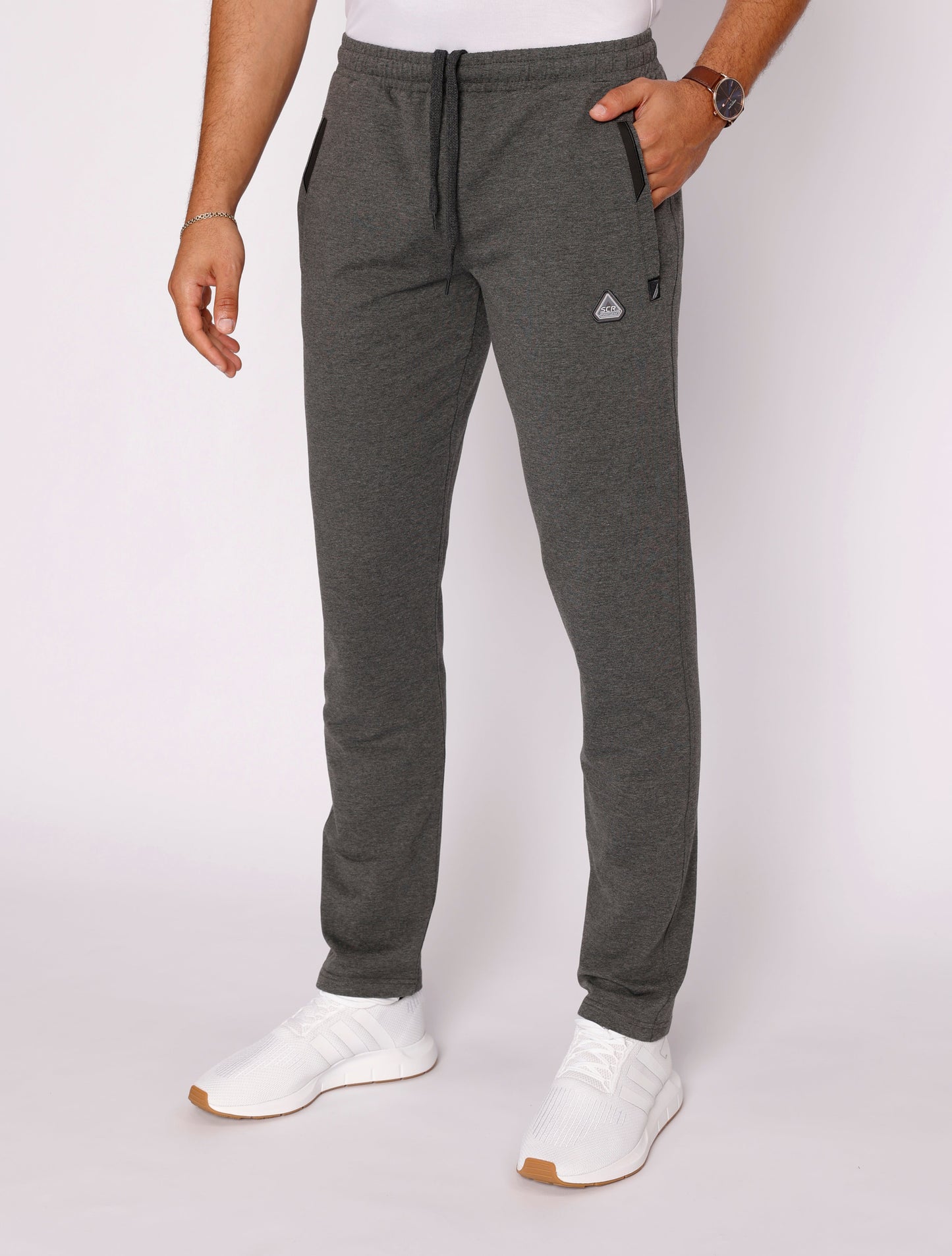 Pantalones de chándal deportivos de comodidad diaria - Ajuste cónico (talla alta)