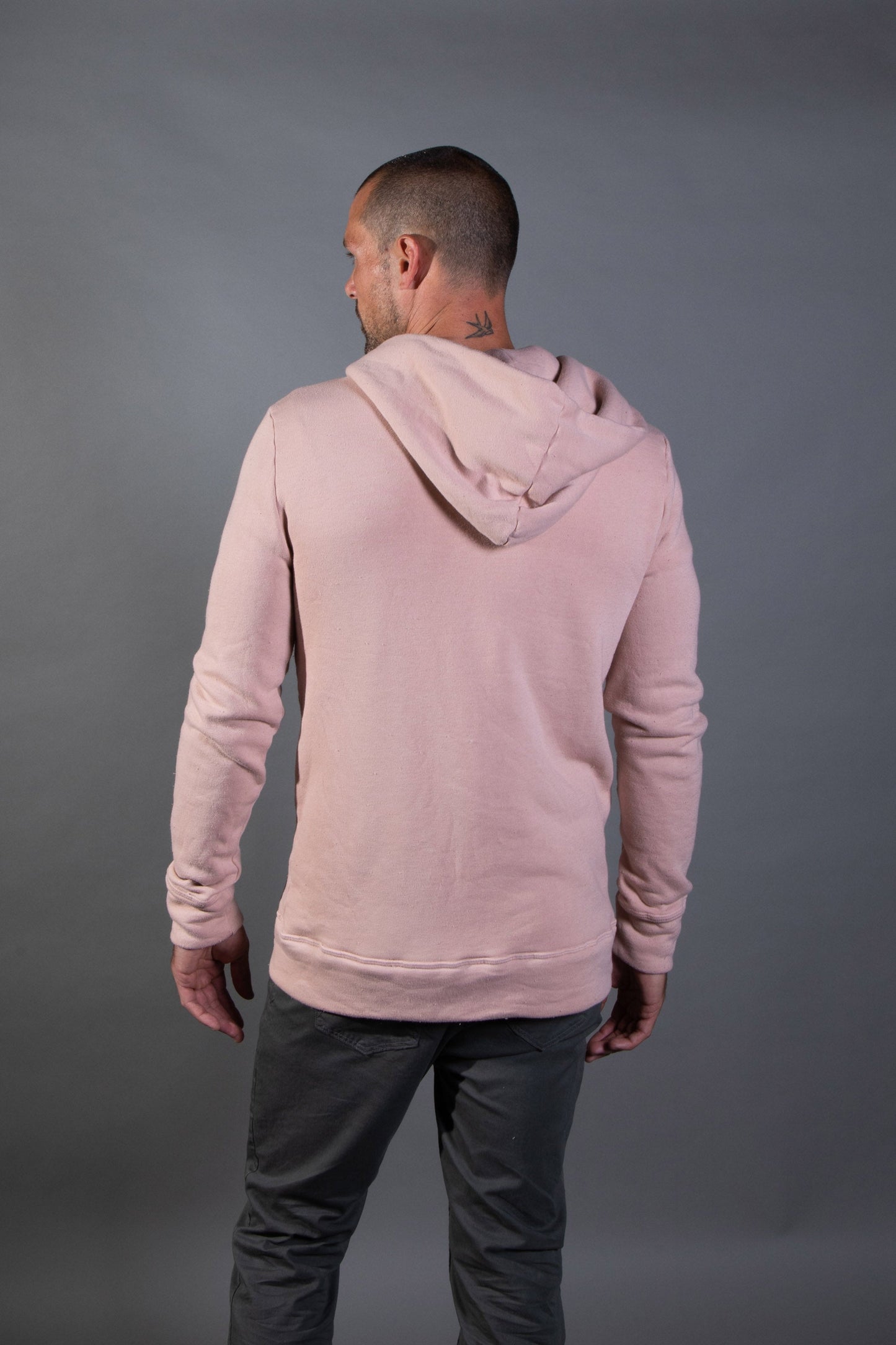 Sudadera con capucha y cremallera de felpa francesa para hombre