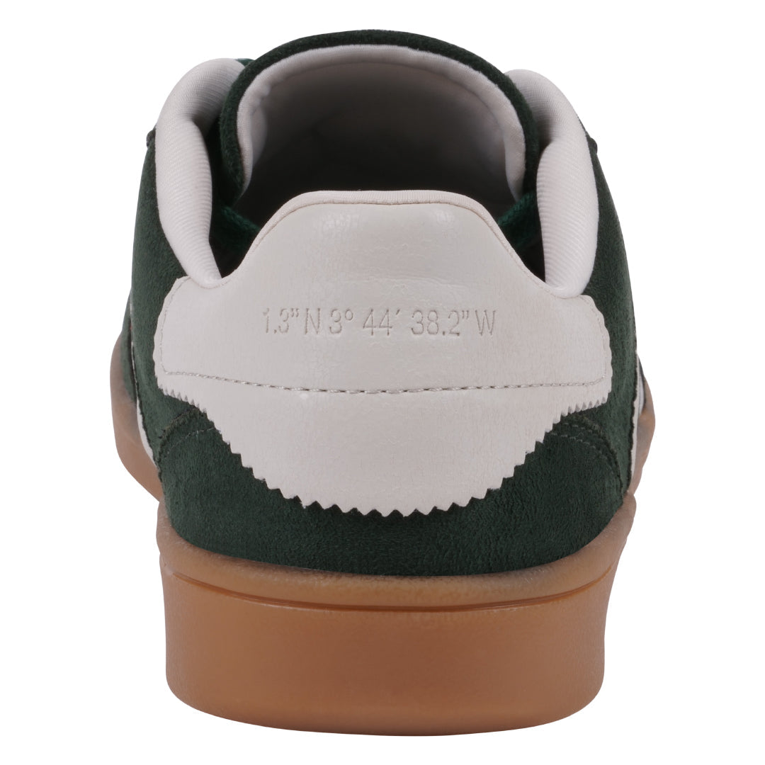Zapatillas de mujer con cordones verde Milán