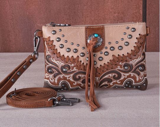 Bolso de mano y bandolera Western con borlas