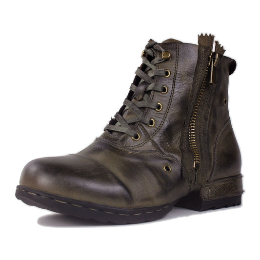 Botines de Cuero de Hombre Modelo Moto OS-5008-8-Retro-G