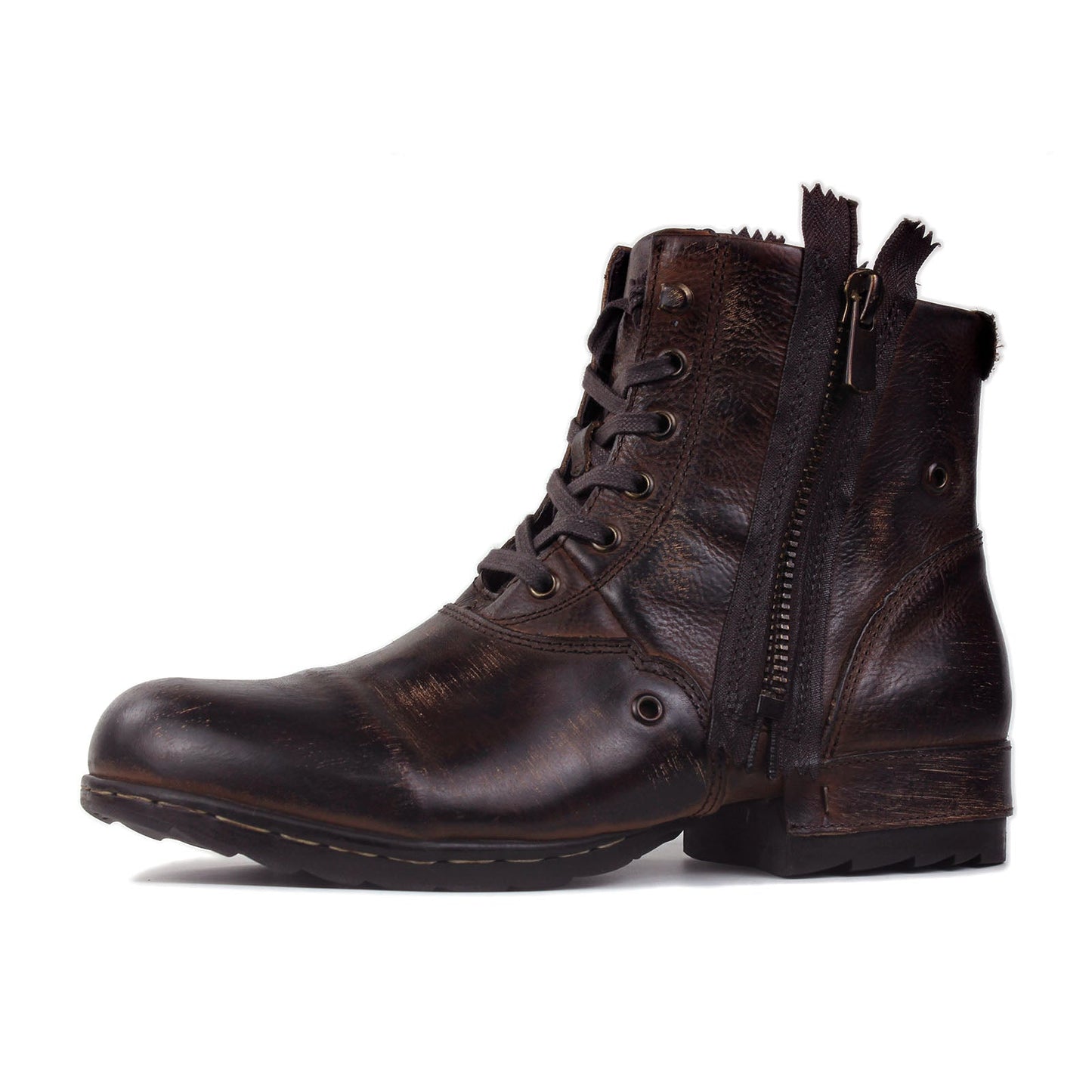 Botines de cuero para hombre OS-5008-8-E-F
