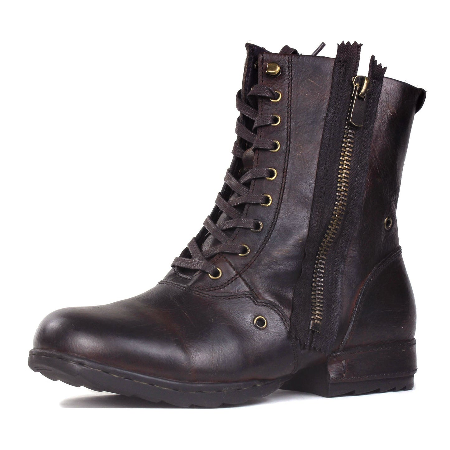Botines de cuero para hombre OSS-5008-8-H-Vintage DarkBrown