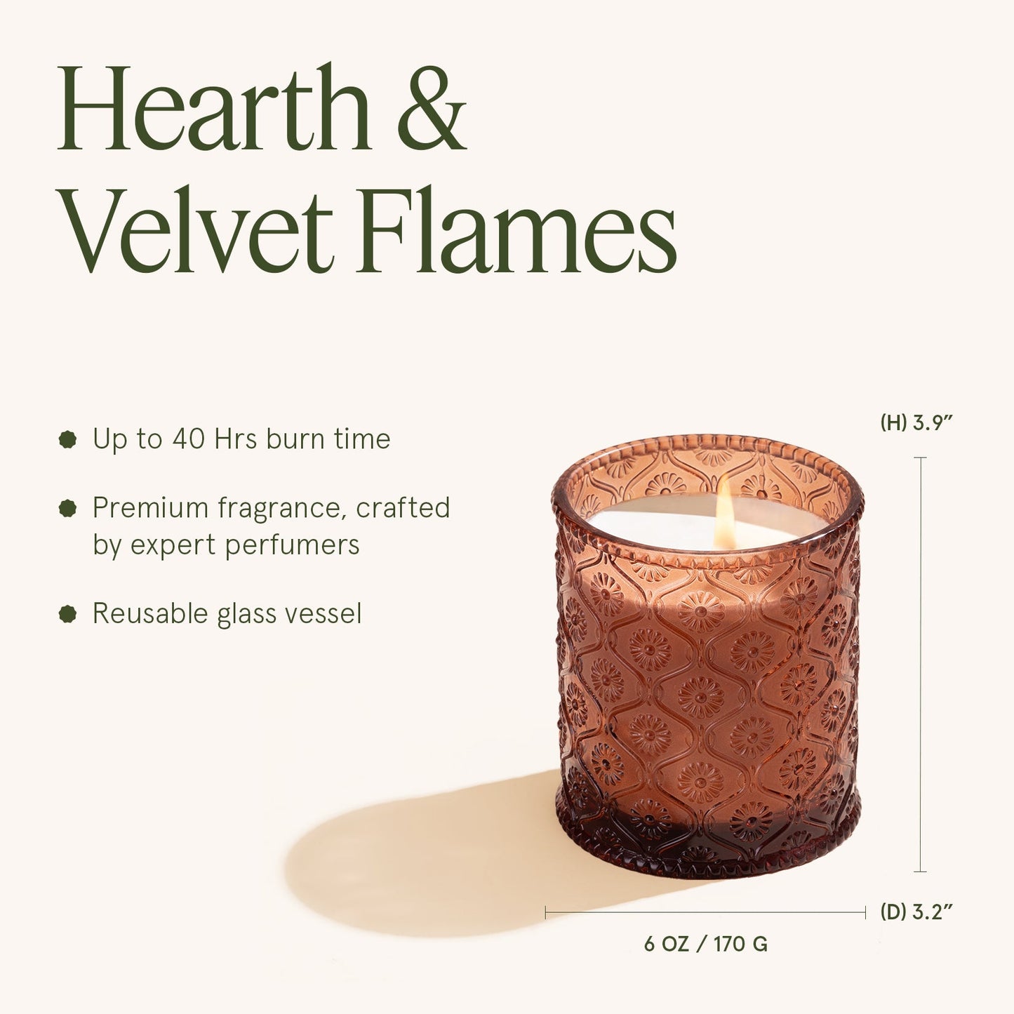 Maelyn - Hearth & Velvet Flames 6oz Candle