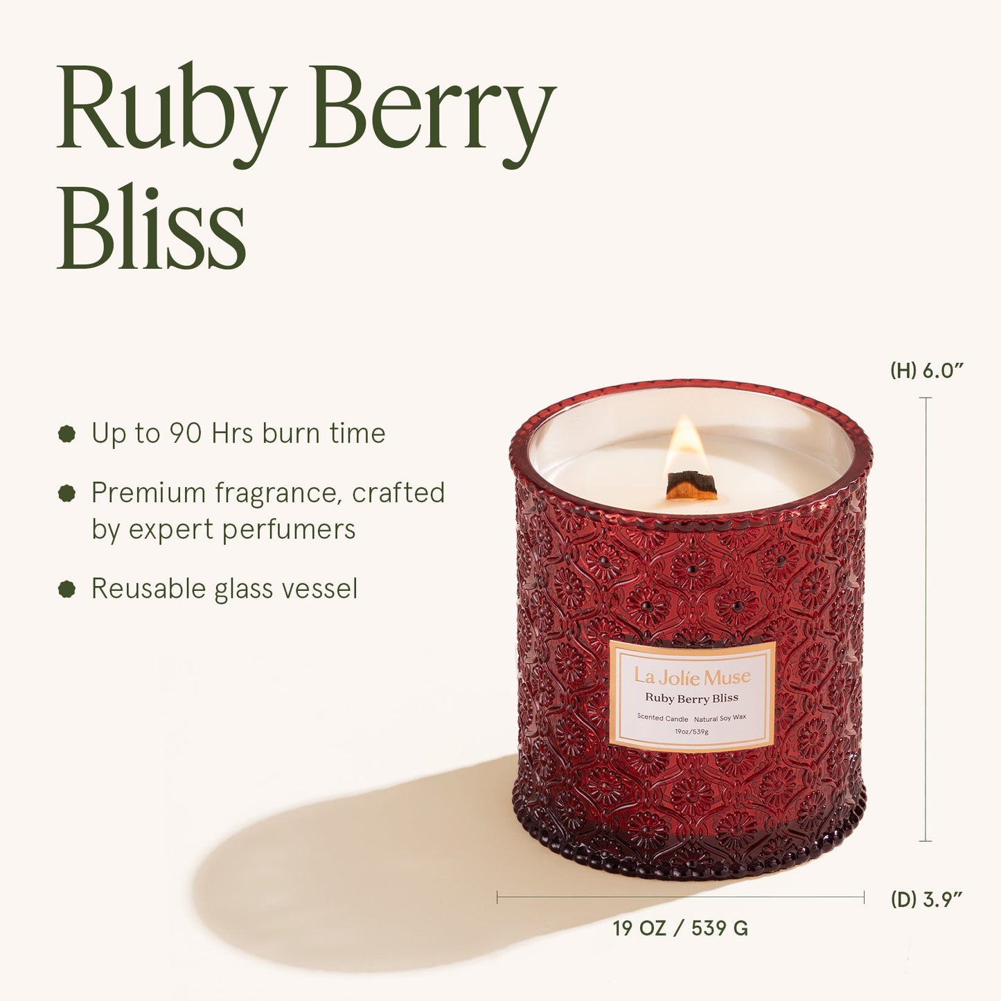 Maelyn - Ruby Berry Bliss 19oz Candle