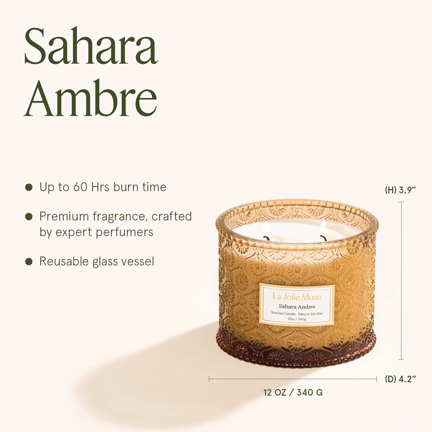Maelyn - Sahara Ambre 12oz Candle