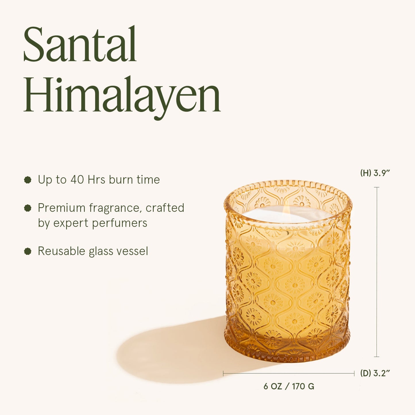Maelyn - Santal Himalayen 6oz Candle