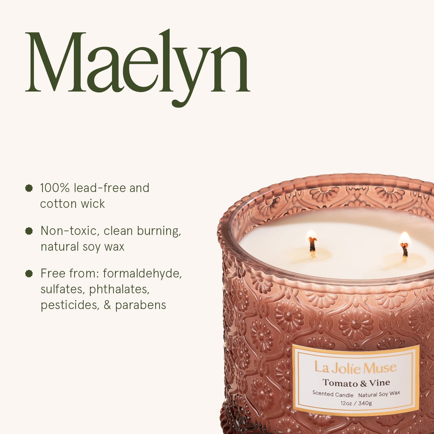 Maelyn - Tomato & Vine 12oz Candle