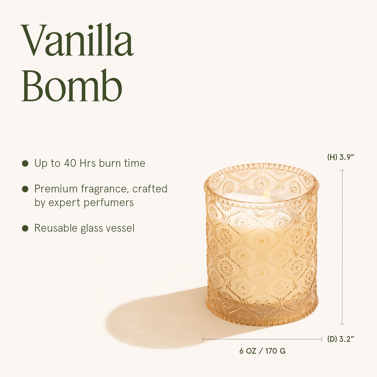 Maelyn - Vanilla Bomb 6oz Candle