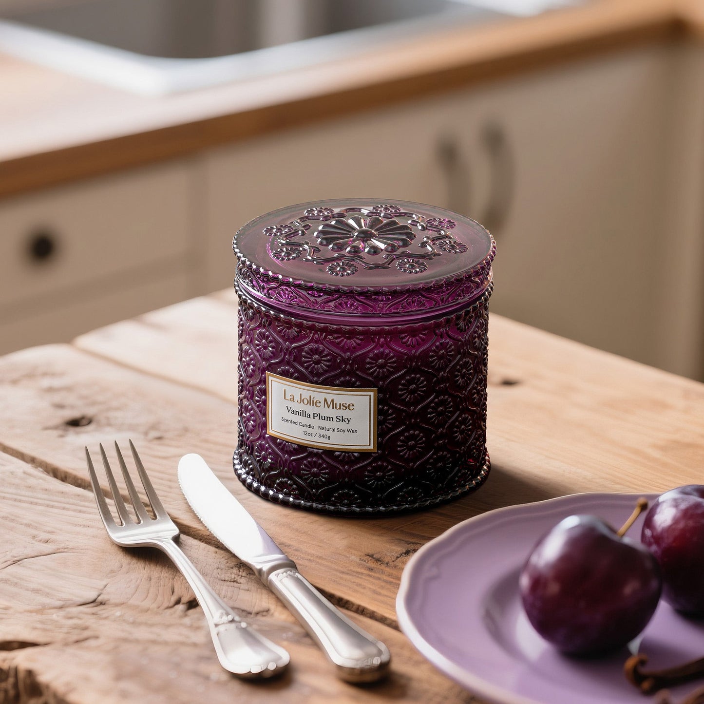 Maelyn - Vanilla Plum Sky 12oz Candle