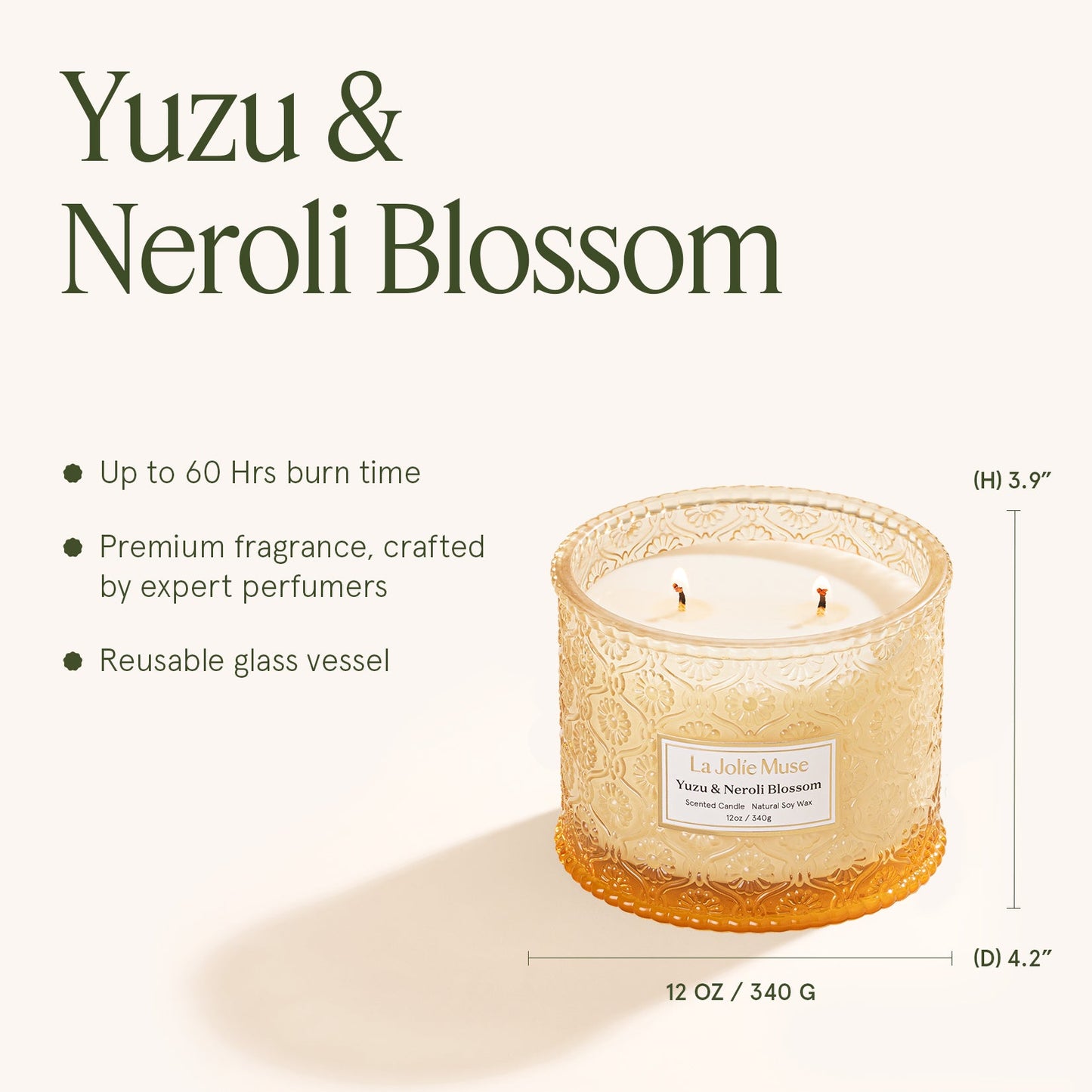 Maelyn - Yuzu & Neroli Blossom 12oz Candle