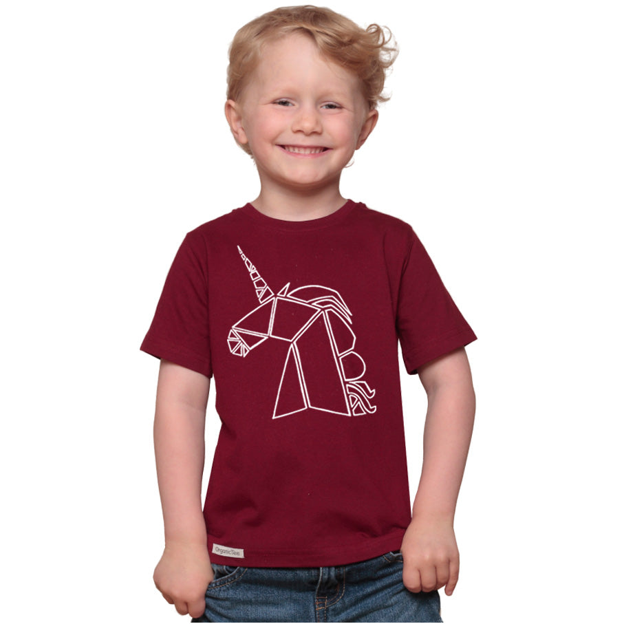 Geometric Unicorn T-Shirt for Kids