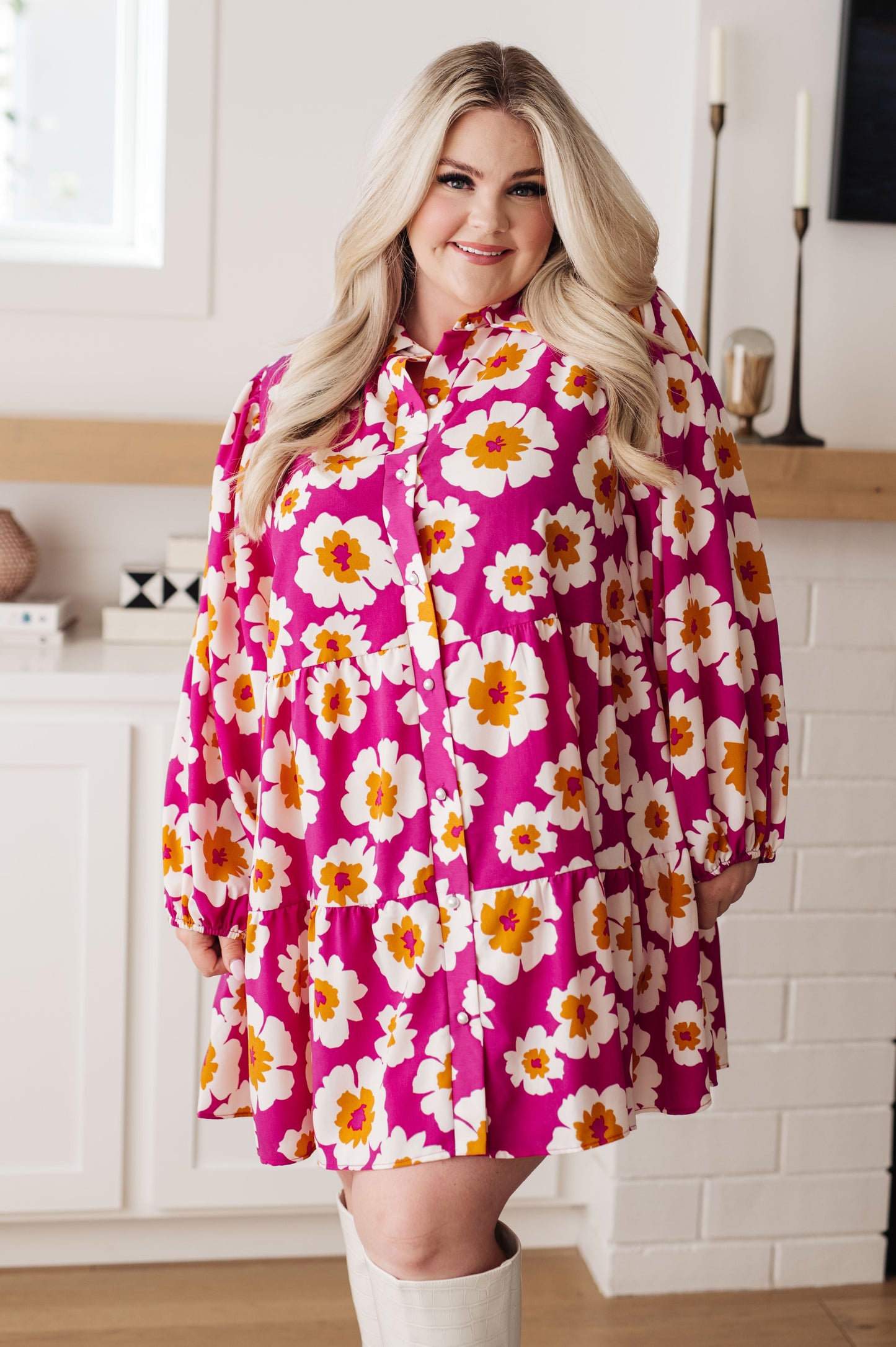 Vestido Camisero Floral Magníficamente Moderno
