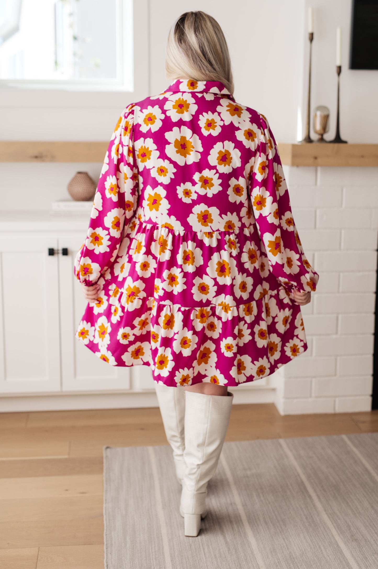 Vestido Camisero Floral Magníficamente Moderno