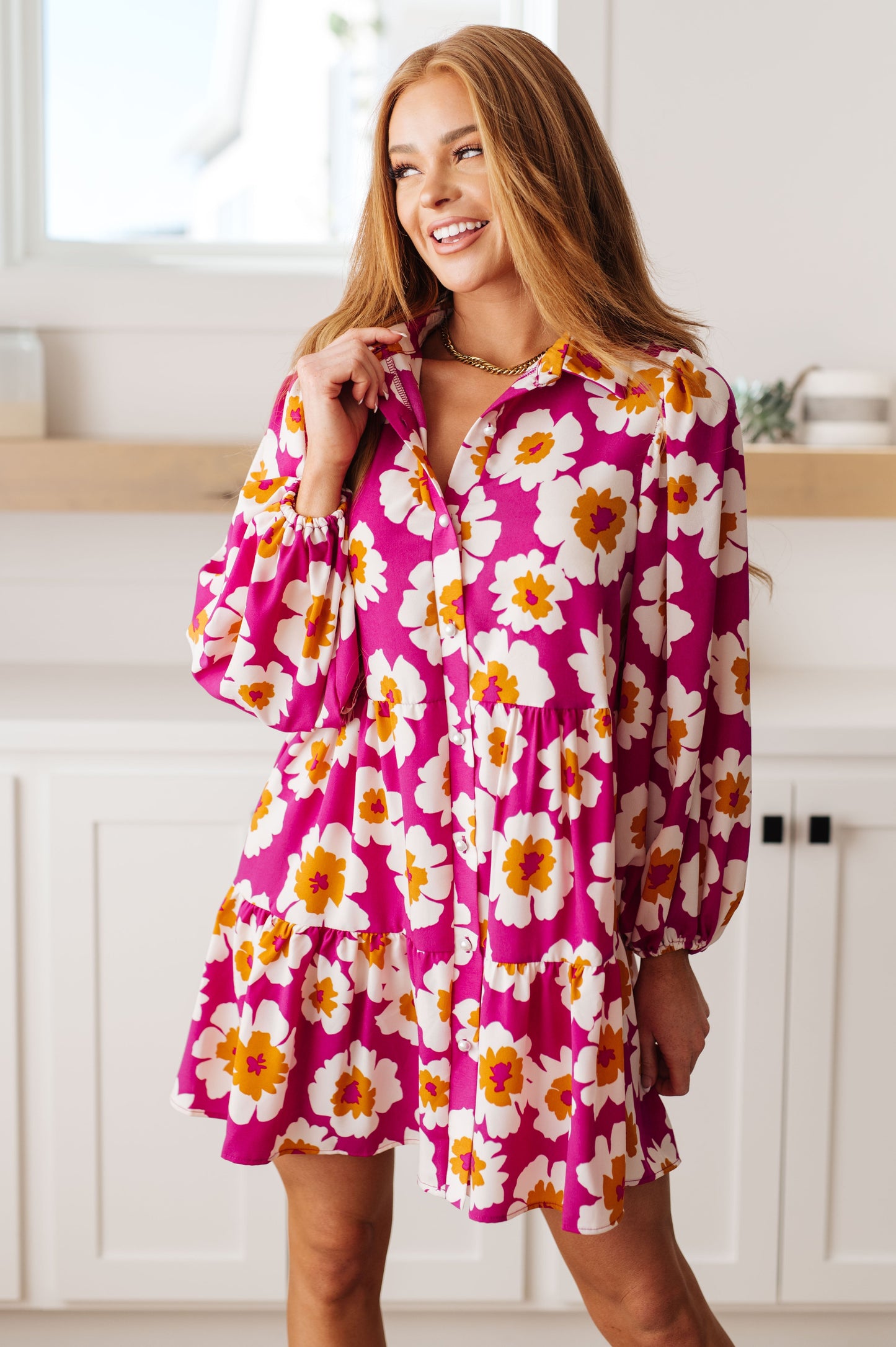 Vestido Camisero Floral Magníficamente Moderno
