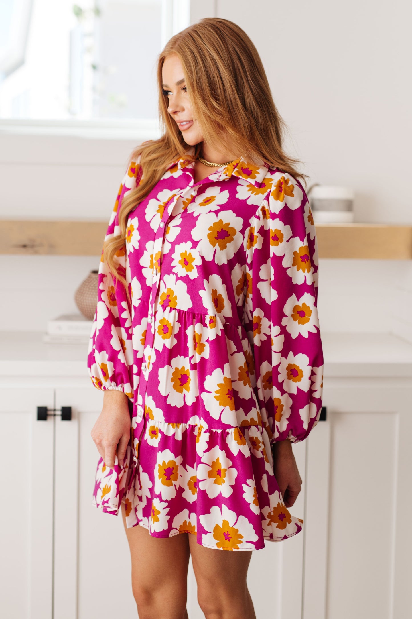 Vestido Camisero Floral Magníficamente Moderno
