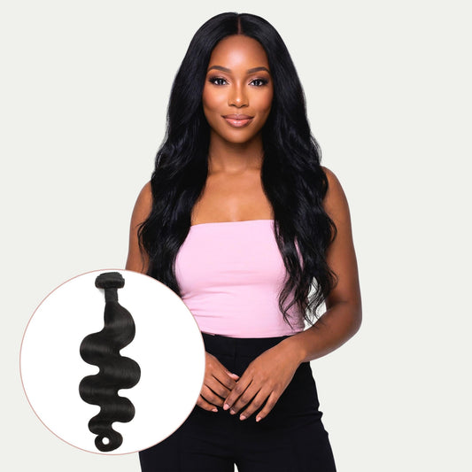 Extensiones de cabello 100 % humano de onda corporal malasia
