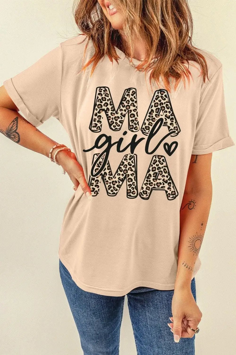 Dresses Trendsi just arrived - Mama girl printed crew neck tee