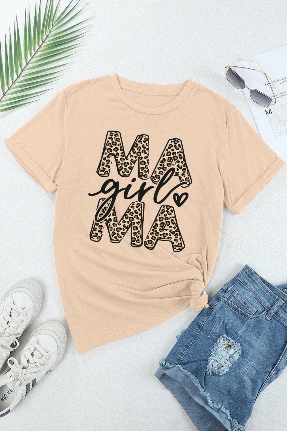 Dresses Trendsi just arrived - Mama girl printed crew neck tee