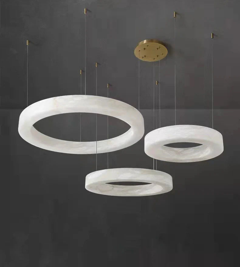 Lámpara colgante Marika Alabaster