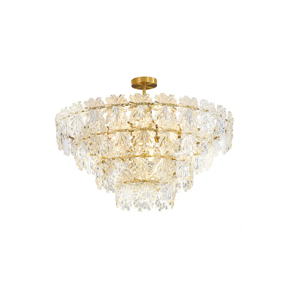 Candelabro de cristal elegante Marilyn Dorado