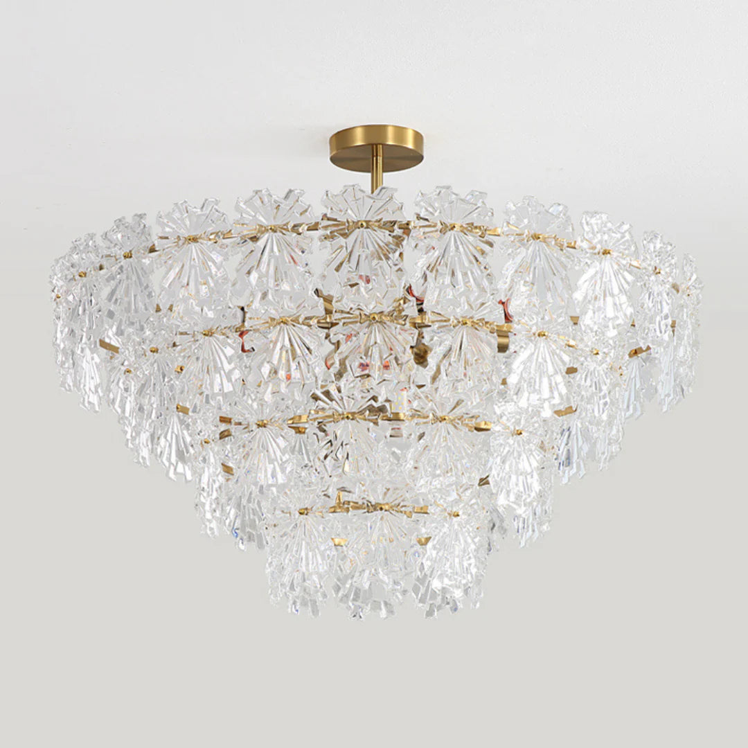 Candelabro de cristal elegante Marilyn Dorado