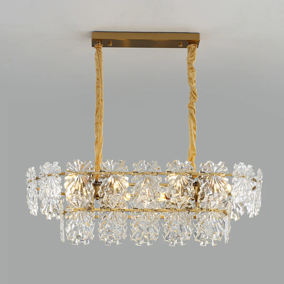 Candelabro de cristal elegante Marilyn Dorado