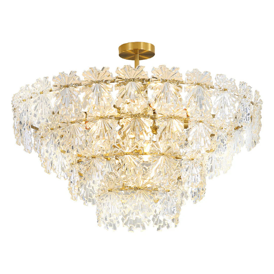Candelabro de cristal elegante Marilyn Dorado