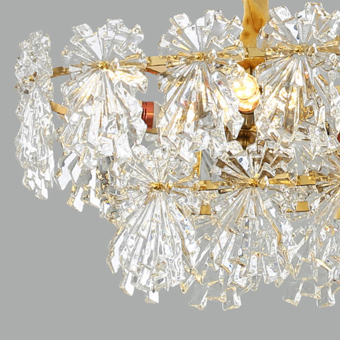Candelabro de cristal elegante Marilyn Dorado