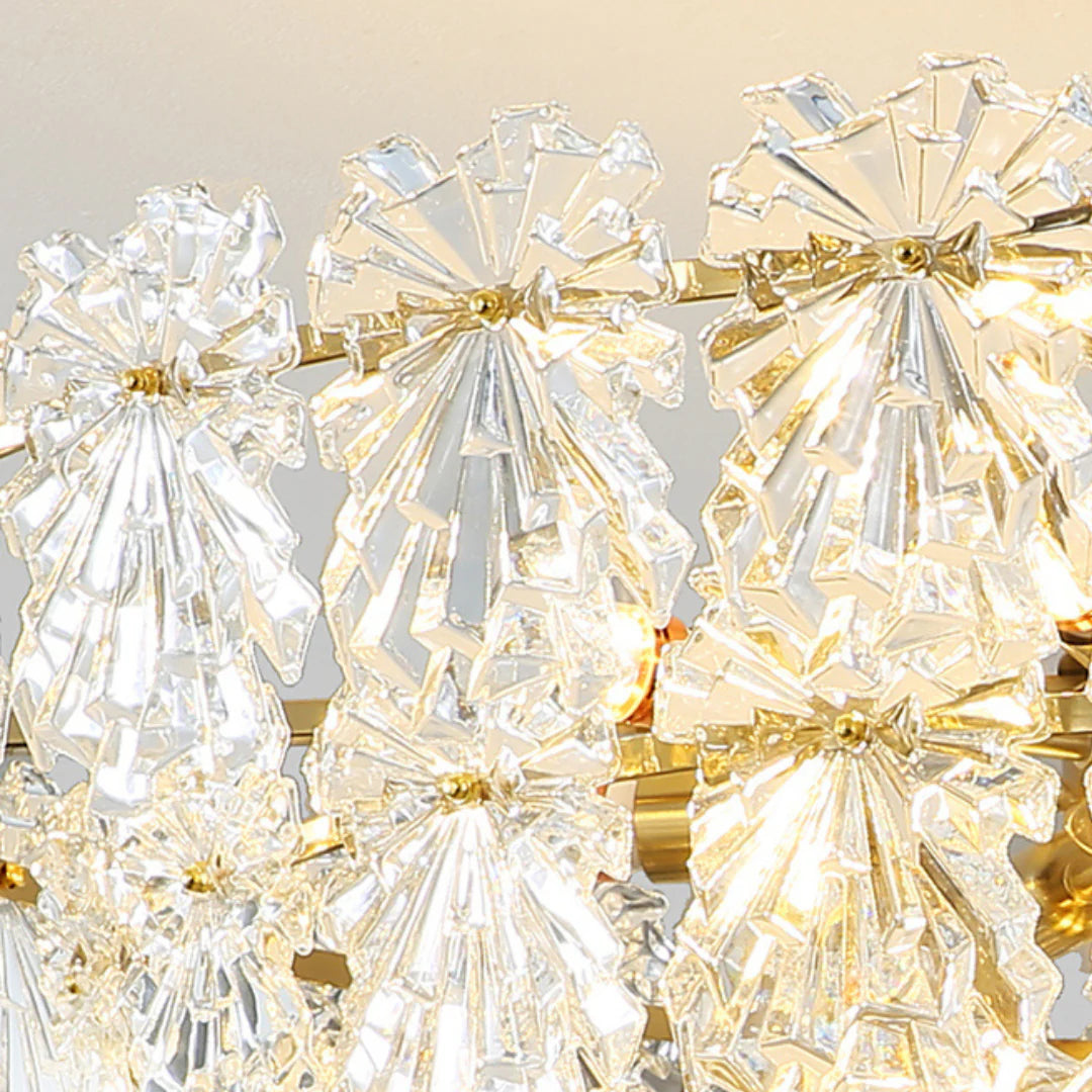Candelabro de cristal elegante Marilyn Dorado