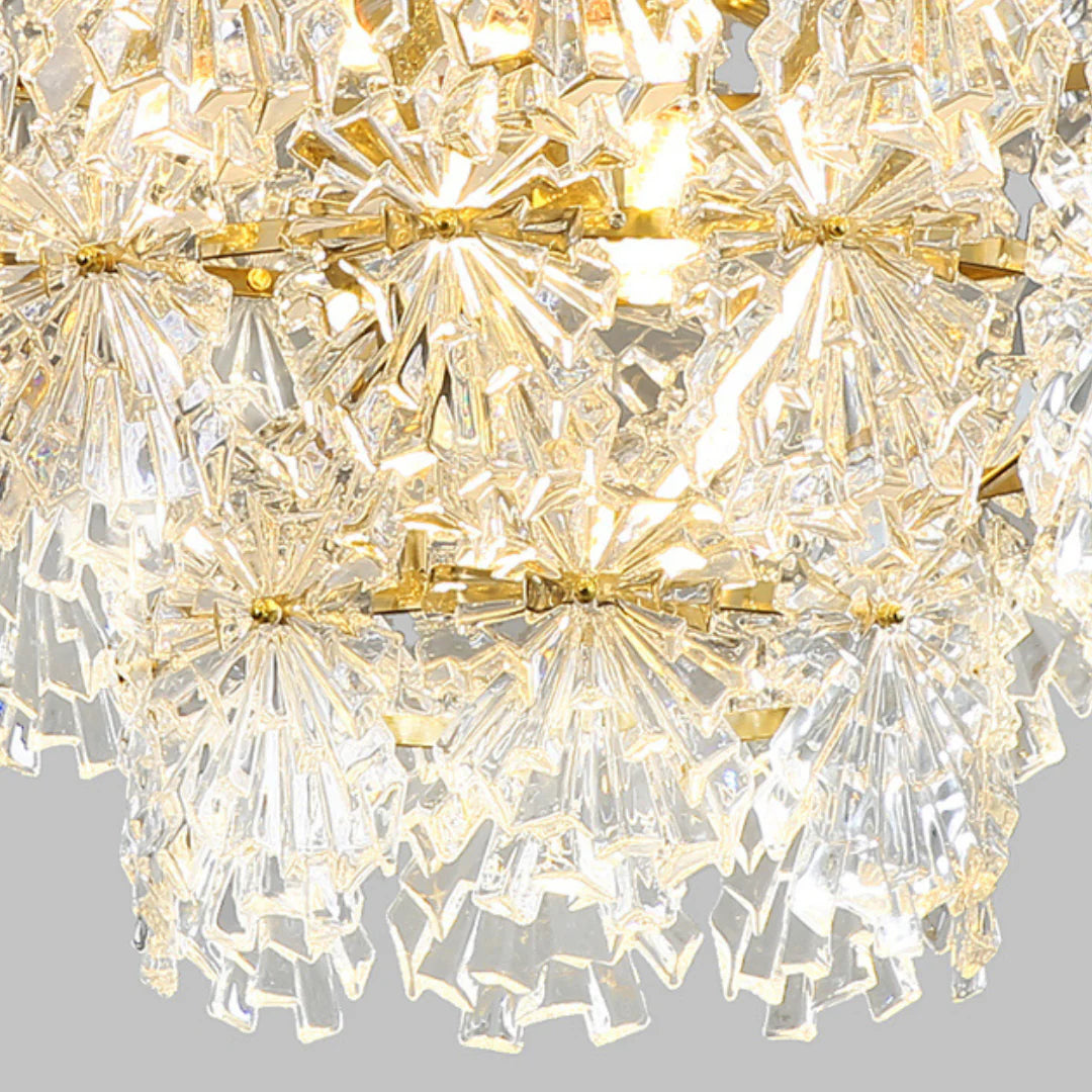 Candelabro de cristal elegante Marilyn Dorado